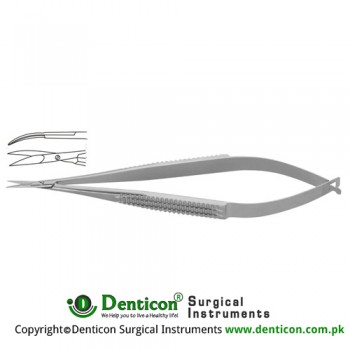 Micro Scissor Curved Stainless Steel, 16 cm - 6 1/4"